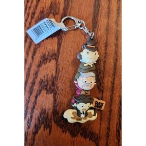 NWT Disney Haunted Mansion Stretch Portrait Quick Sand Figural Bag Clip Keychain